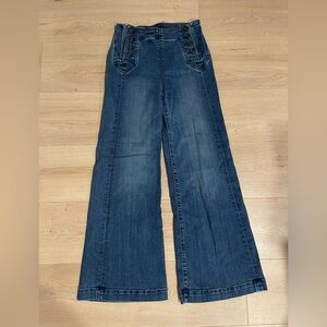 MOTHER/Revolve Jeans: The Sailor Tripper in Three Little Ships Size: 24